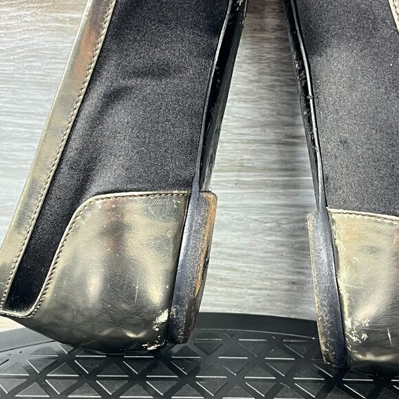 Burberry Women's Silver Black Slip On Embellished Ballet Flats Size EU 36 US 5 - Picture 12 of 13